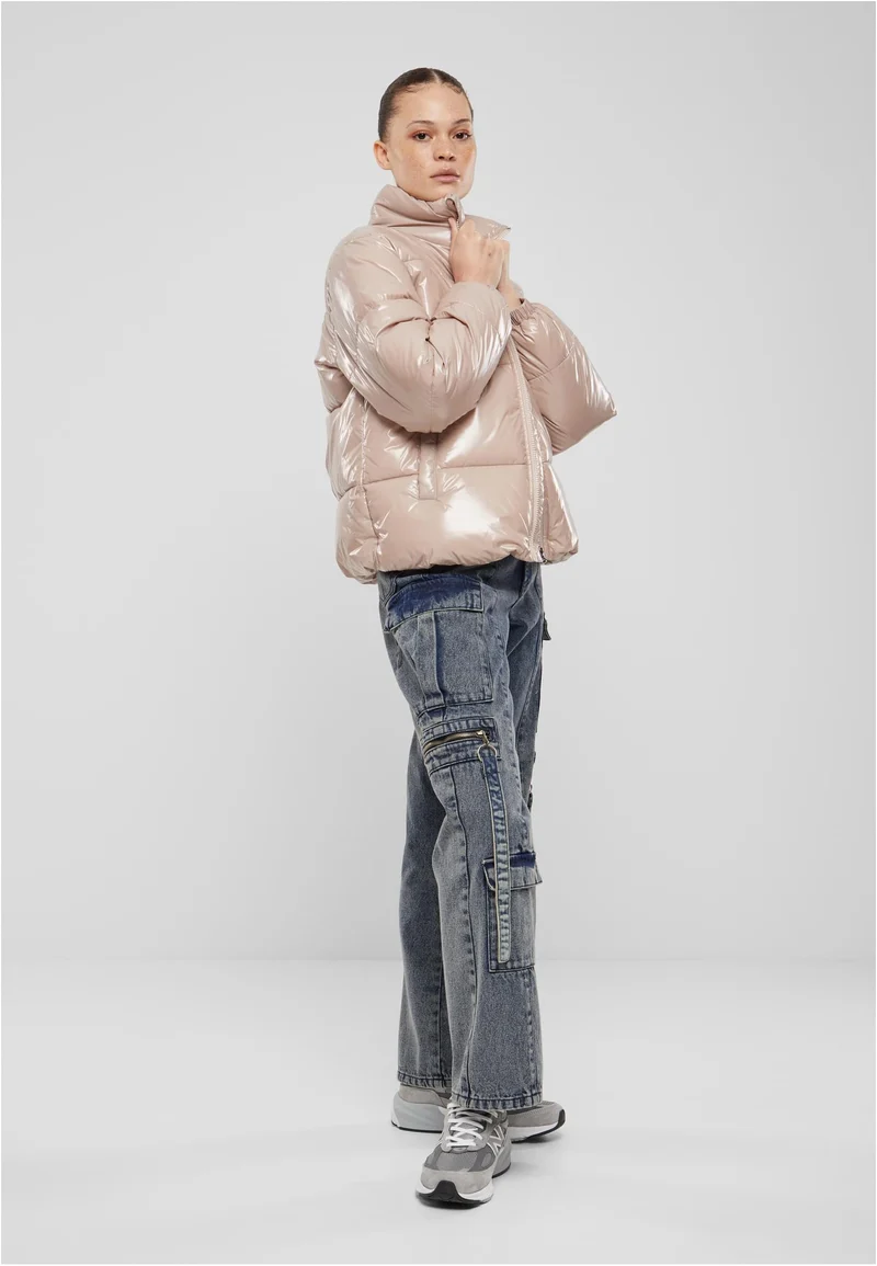 UC Recycled Short Shiny Puffer Jacket