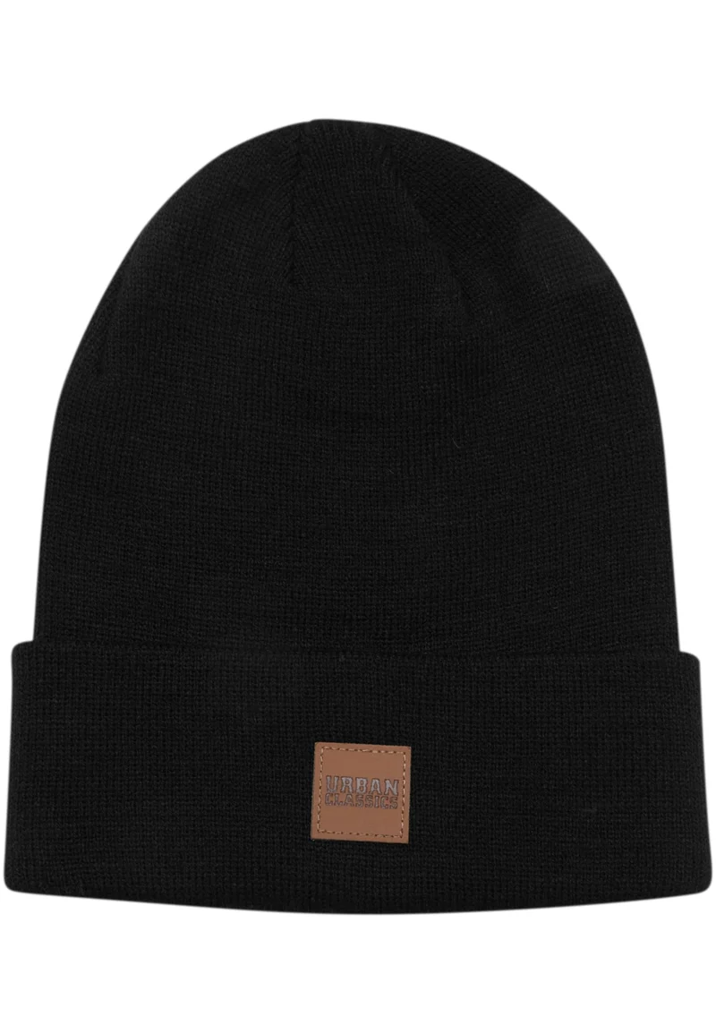 UC Synthetic Leatherpatch Long Beanie