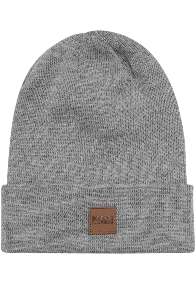 UC Synthetic Leatherpatch Long Beanie