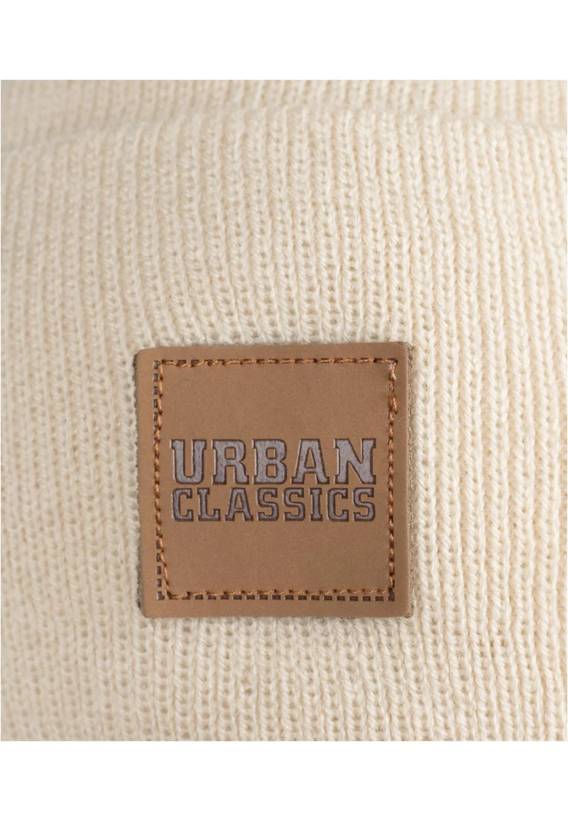 UC Synthetic Leatherpatch Long Beanie