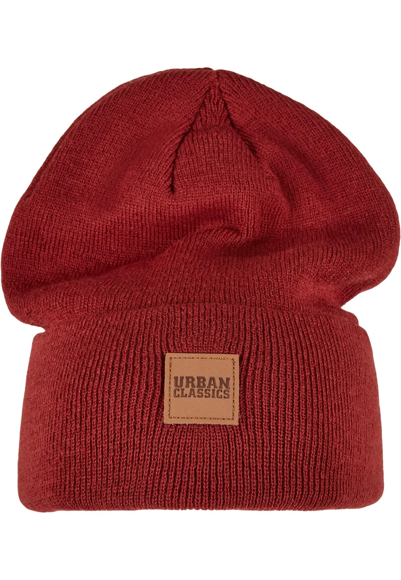 UC Synthetic Leatherpatch Long Beanie