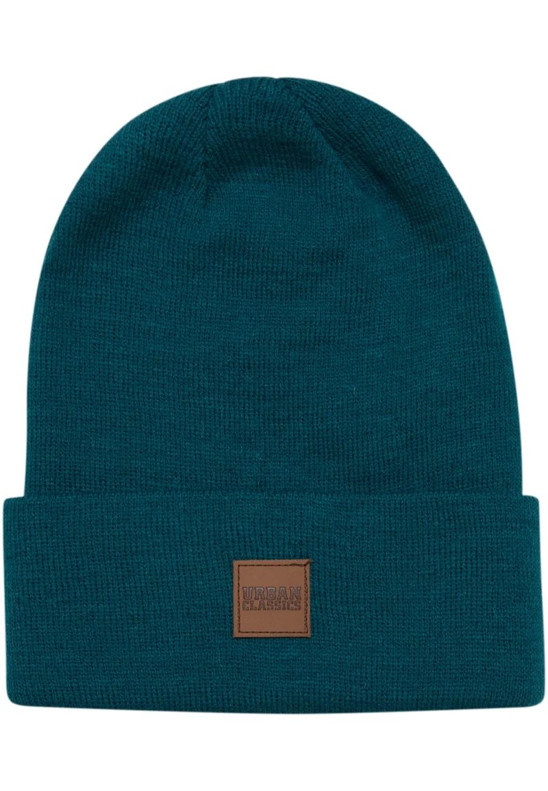 UC Synthetic Leatherpatch Long Beanie