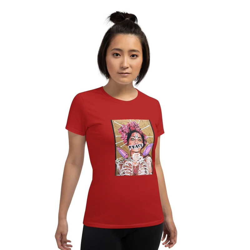 Kurzärmeliges T-Shirt für Damen PEACE