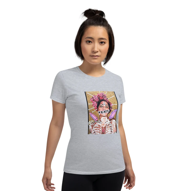 Kurzärmeliges T-Shirt für Damen PEACE