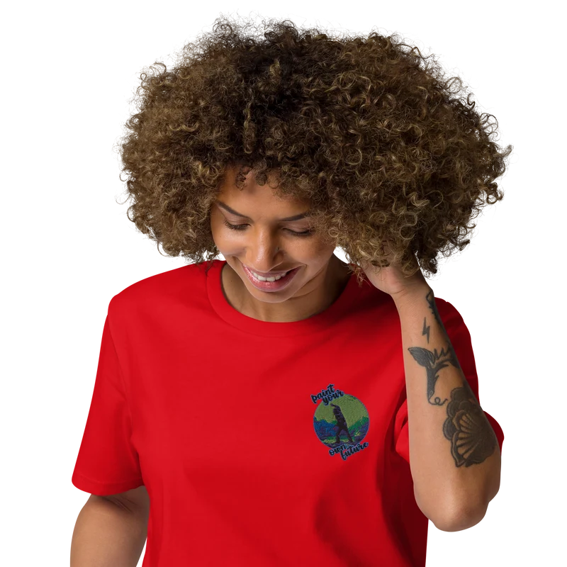 Unisex-Bio-Baumwoll-T-Shirt Point your own future