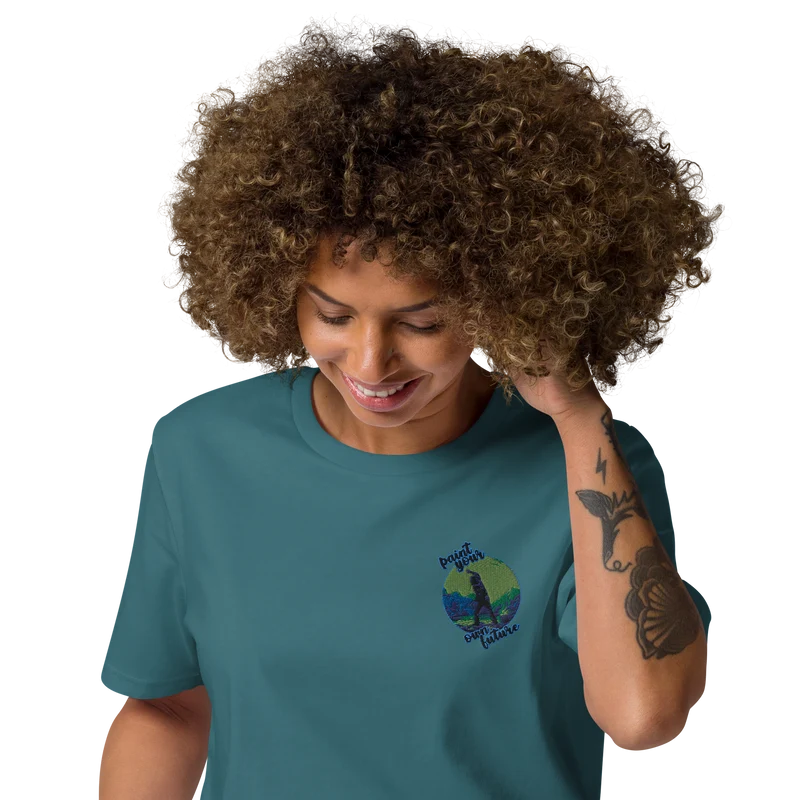 Unisex-Bio-Baumwoll-T-Shirt Point your own future