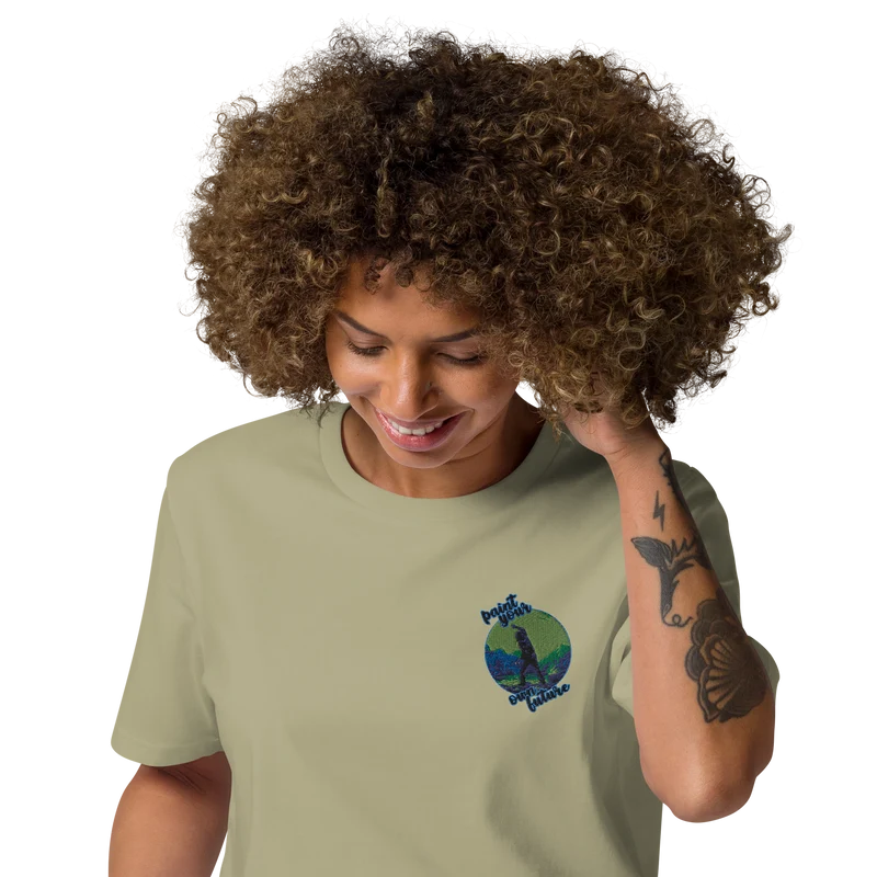 Unisex-Bio-Baumwoll-T-Shirt Point your own future