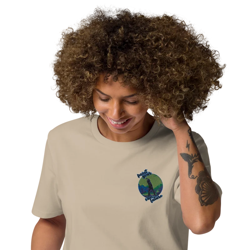 Unisex-Bio-Baumwoll-T-Shirt Point your own future
