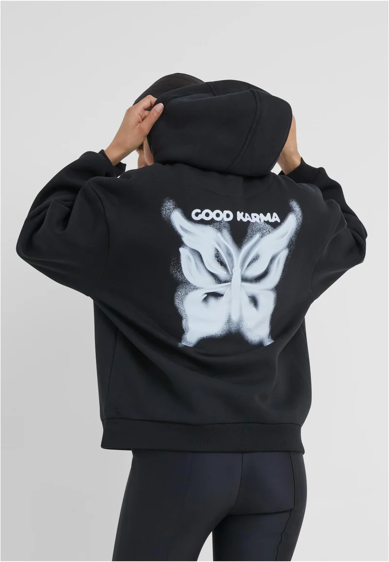 MT Karma Butterfly Ladies Fluffy Hoody