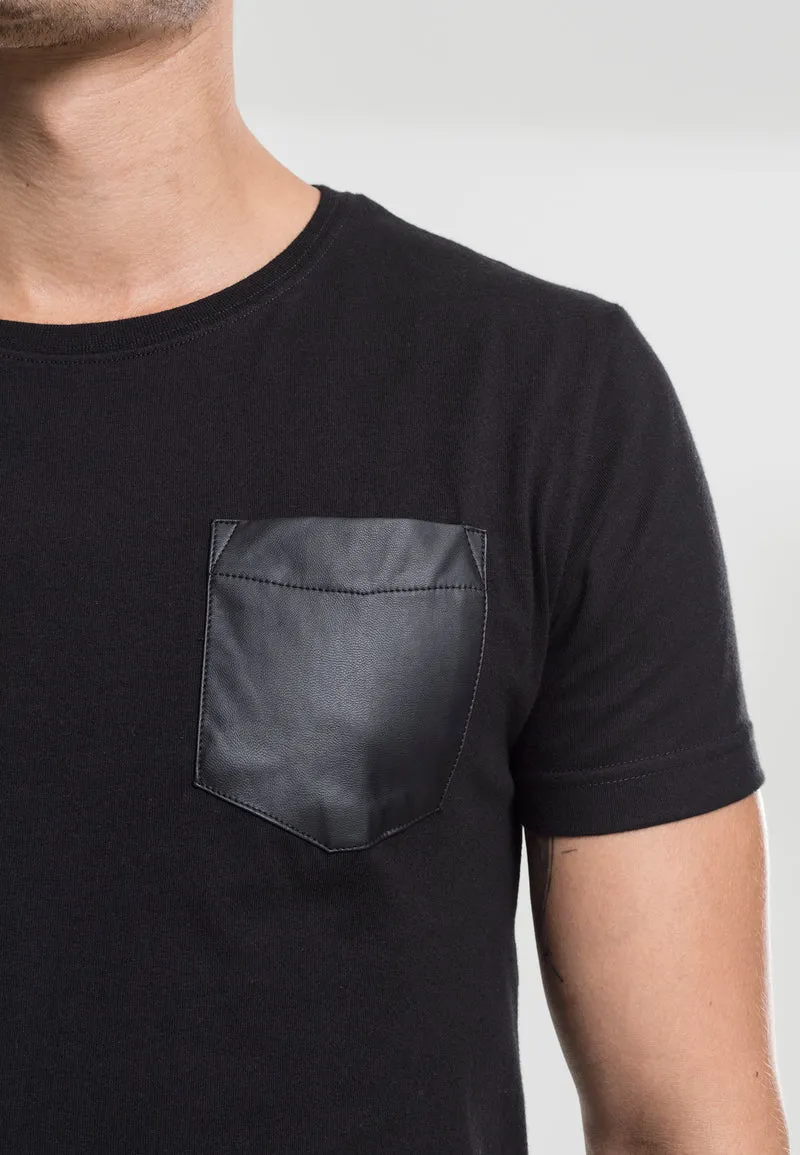 UC Synthetic Leather Pocket Tee
