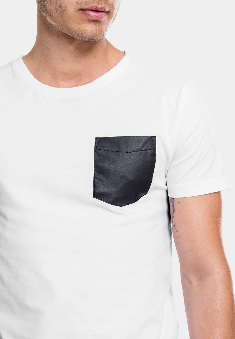 UC Synthetic Leather Pocket Tee