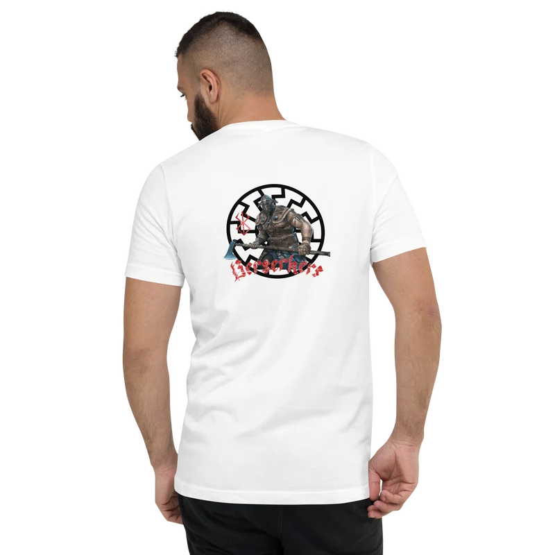 Kurzärmeliges Unisex-T-Shirt mit V-Ausschnitt Berserkers