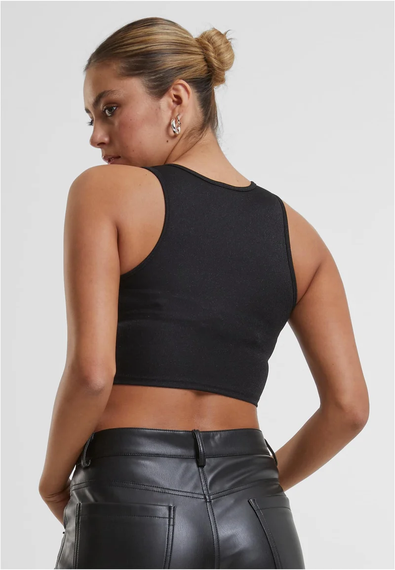 Glitter Cropped Top
