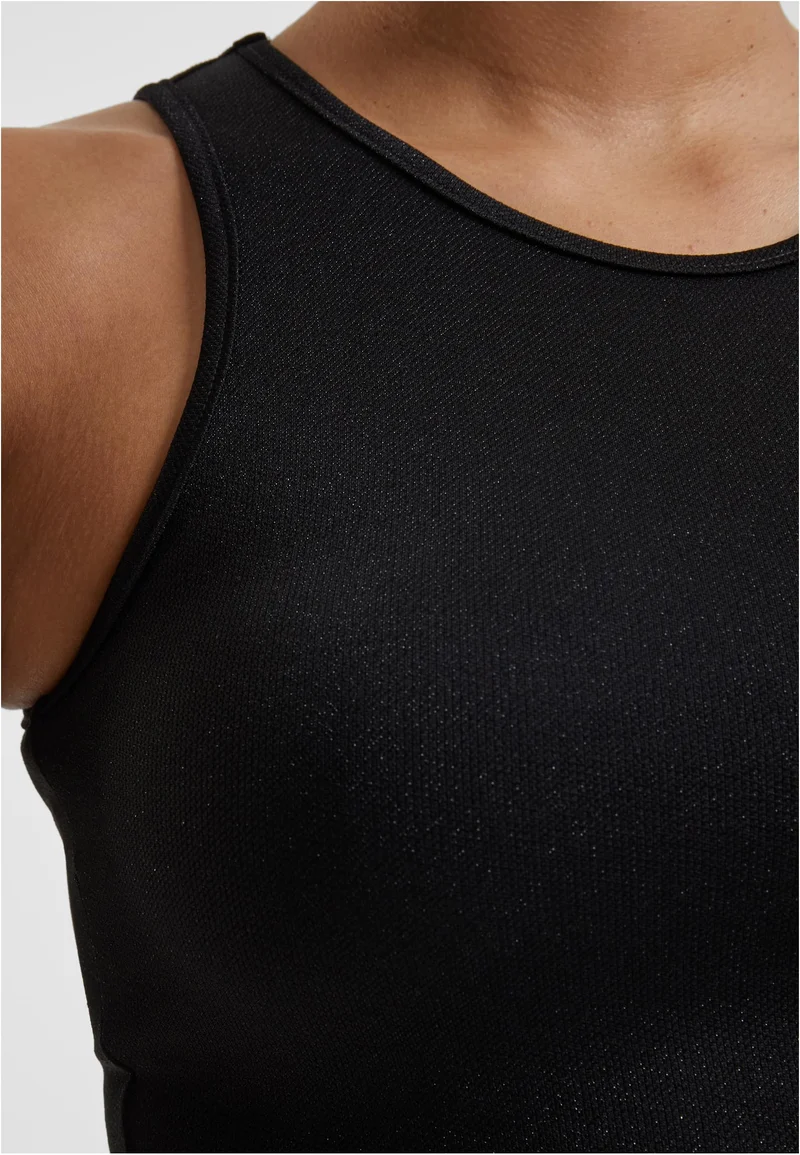 Glitter Cropped Top
