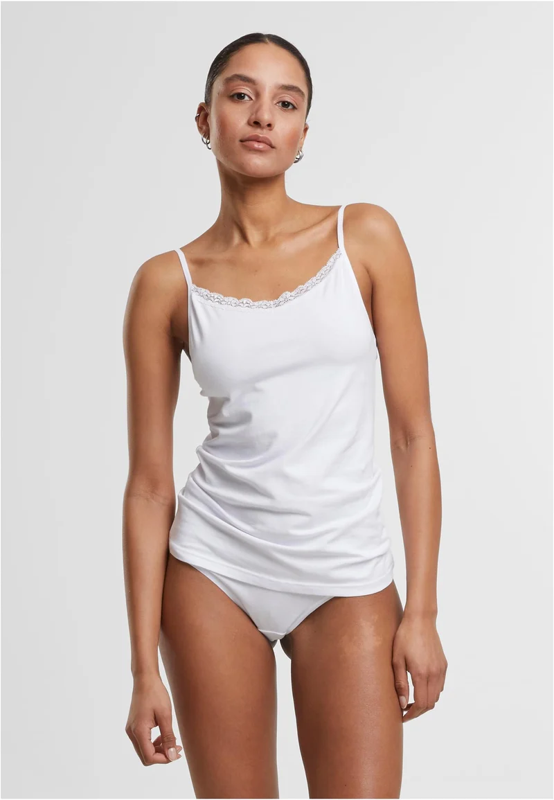 UC Basic Tank Top Cotton Lace 2-Pack