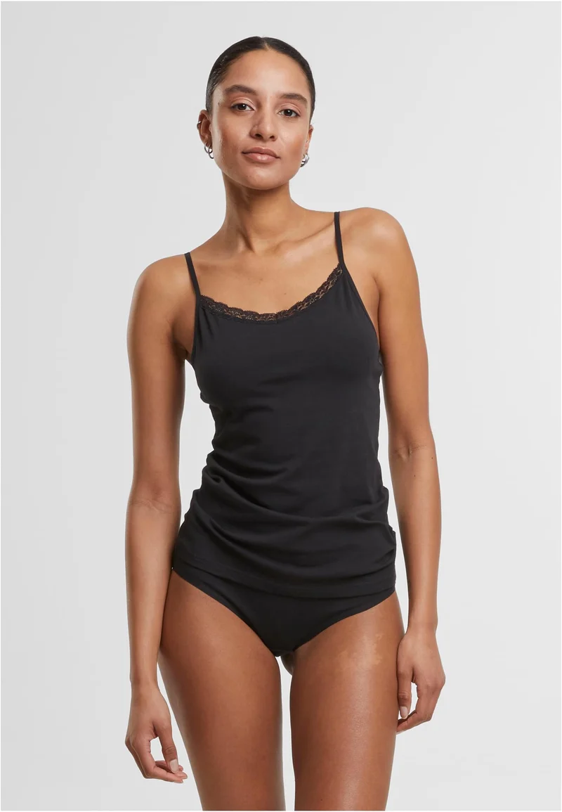 UC Basic Tank Top Cotton Lace 2-Pack