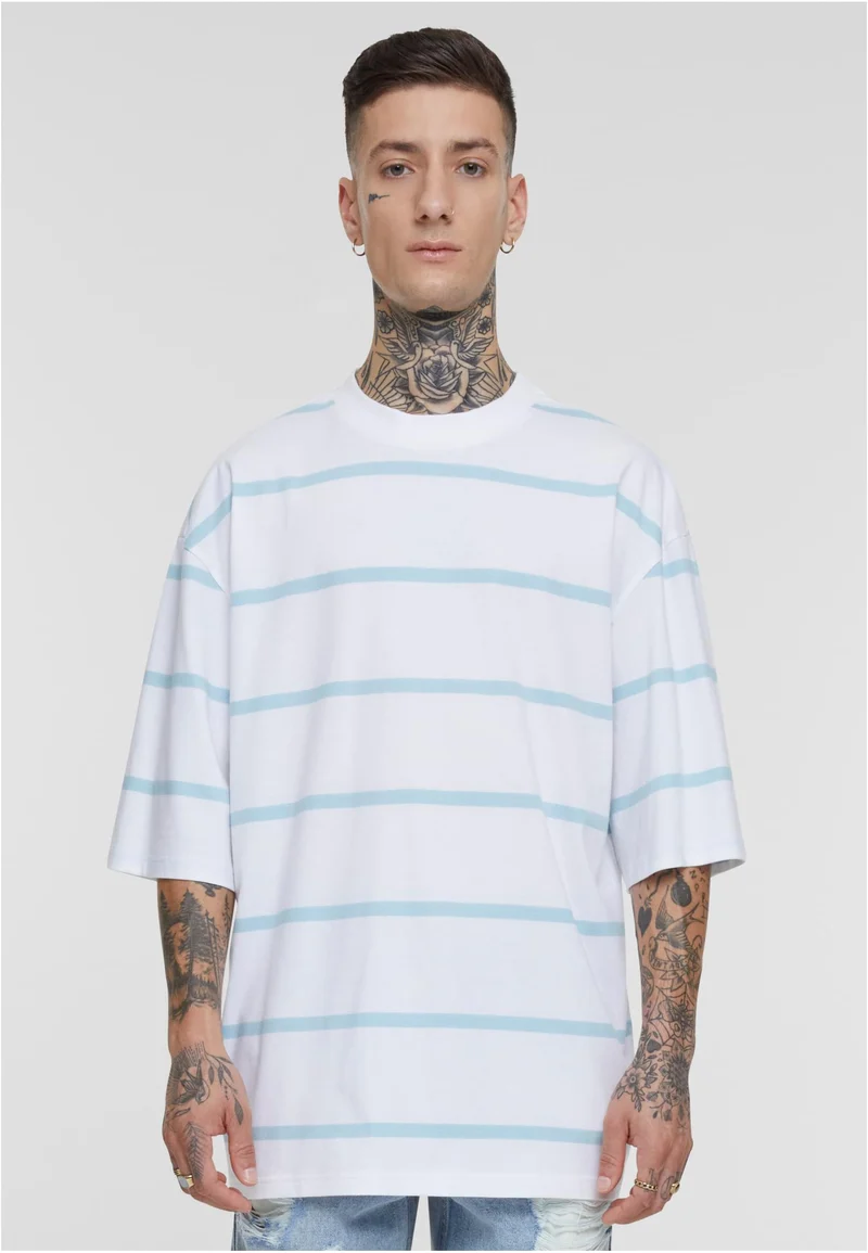 UC Oversized Sleeve Modern Stripe Tee