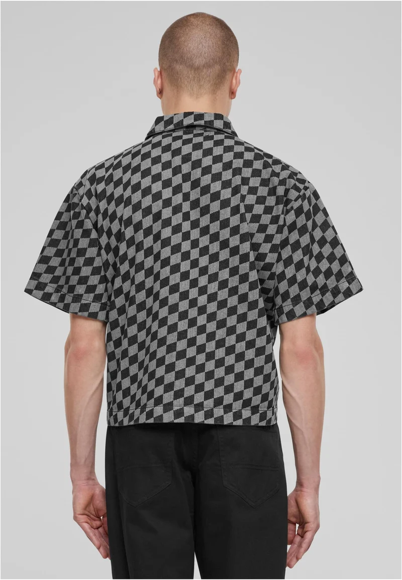 UC Laser Check Printed Boxy Shirt