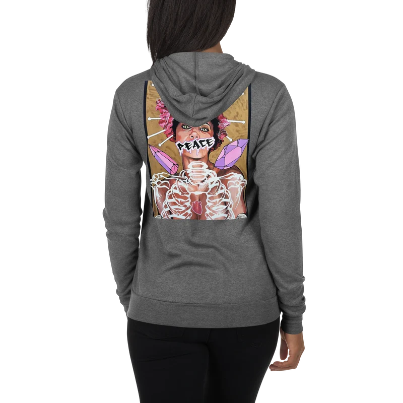 Unisex-Kapuzenpullover Frau Peace