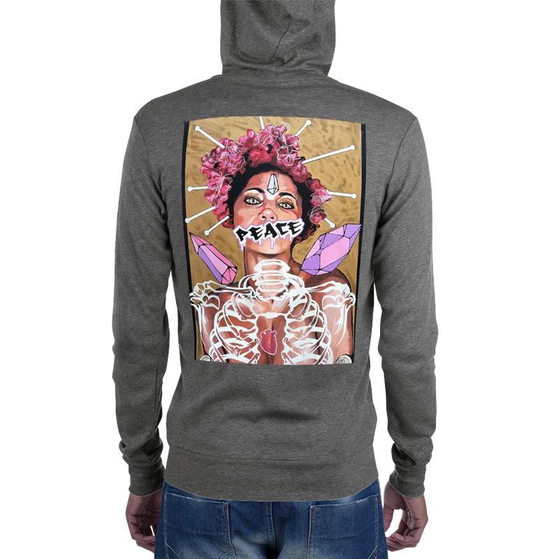 Unisex-Kapuzenpullover Frau Peace