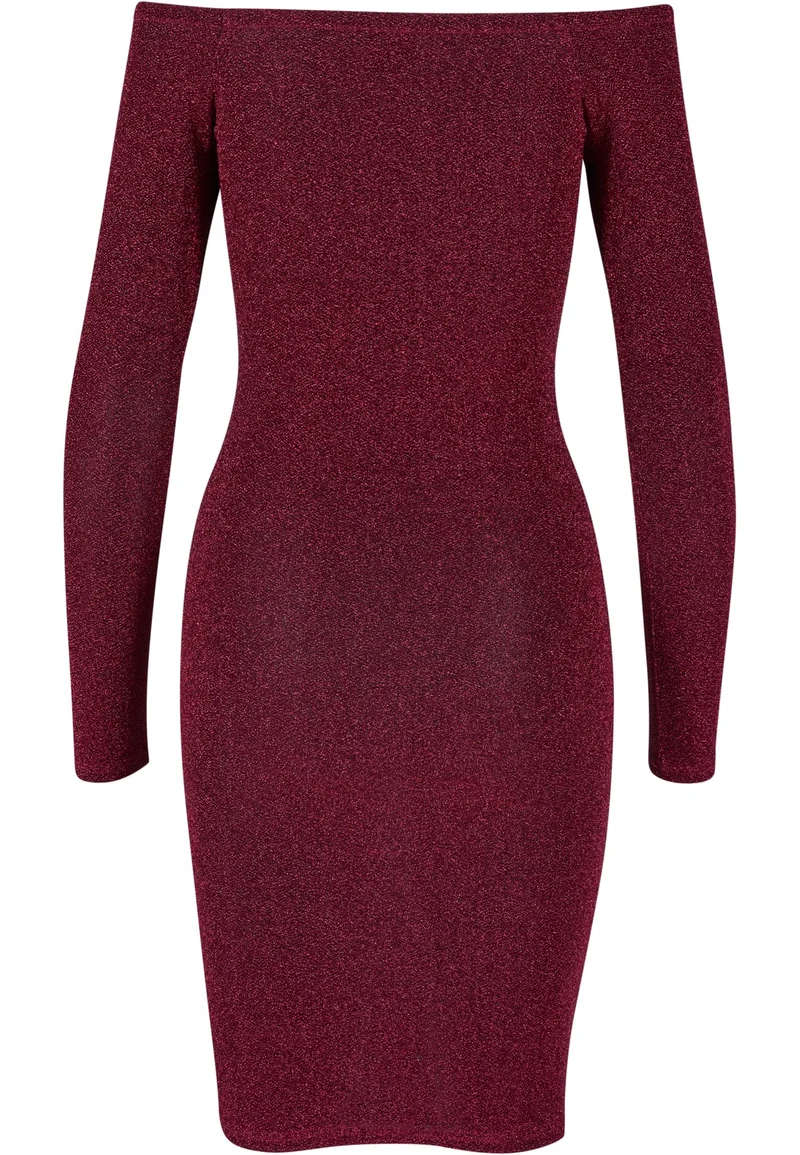 UC Off Shoulder Longsleeve Glitter Dress