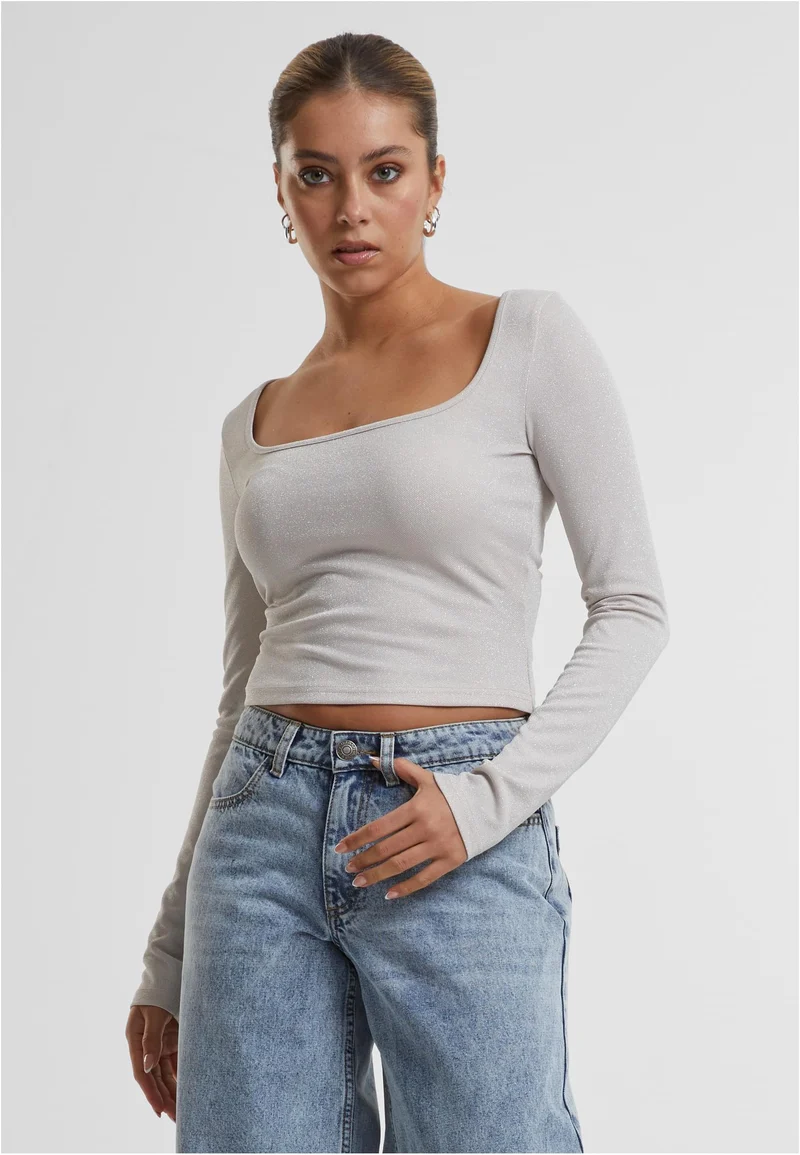 UC Glitter Square Neck Longsleeve