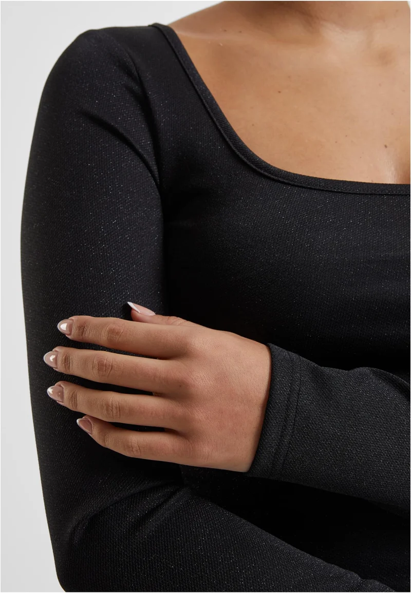UC Glitter Square Neck Longsleeve