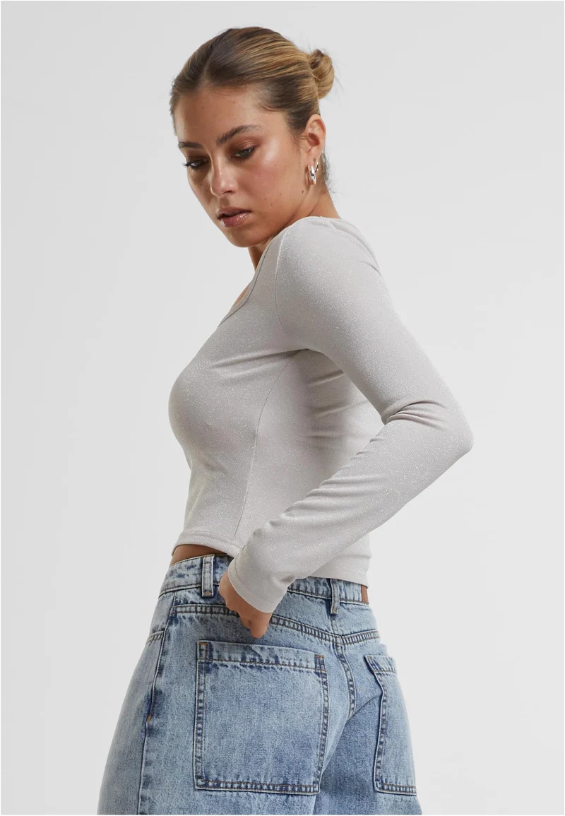 UC Glitter Square Neck Longsleeve