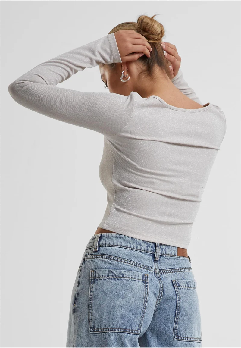 UC Glitter Square Neck Longsleeve