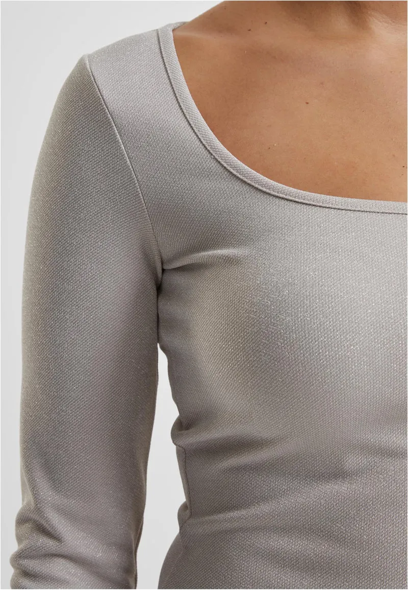 UC Glitter Square Neck Longsleeve