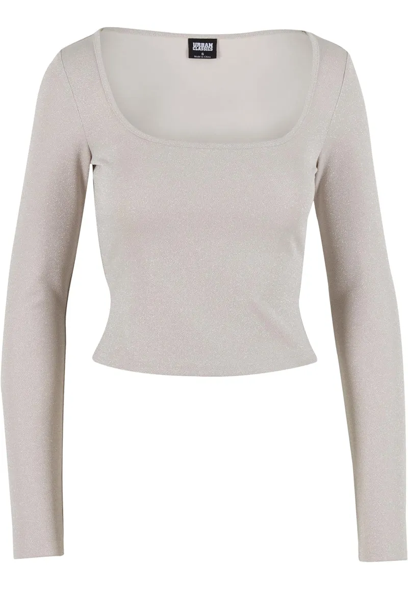 UC Glitter Square Neck Longsleeve