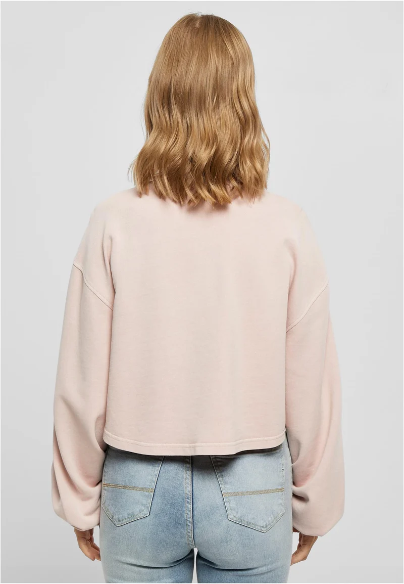 UC Cropped Small Embroidery Terry Crewneck