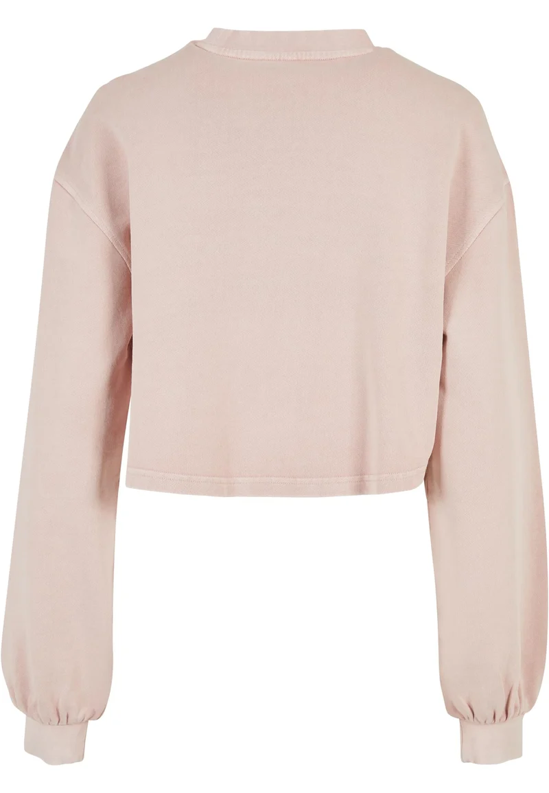 UC Cropped Small Embroidery Terry Crewneck