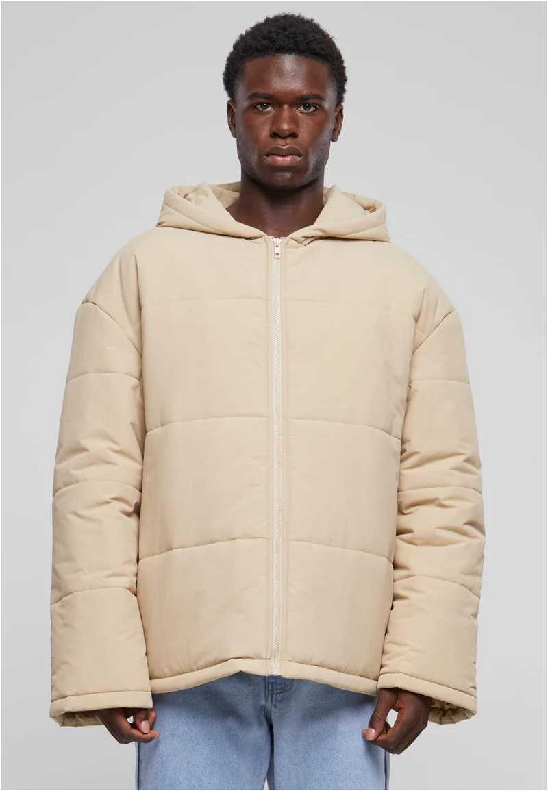 UC Hooded Block Puffer Jacket