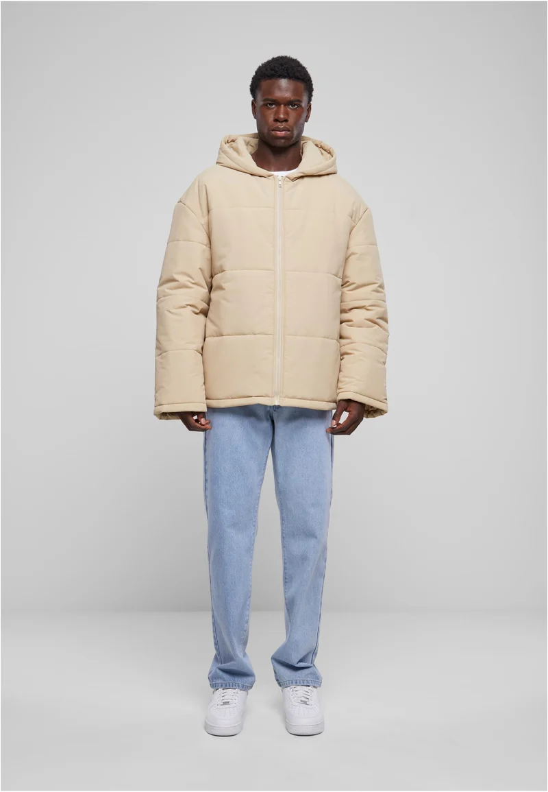 UC Hooded Block Puffer Jacket