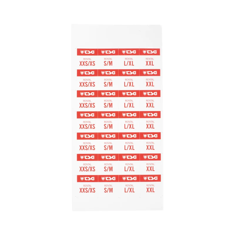 Helmet Rental Sticker Set