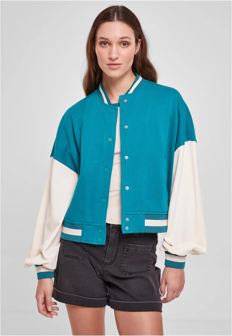UC Oversized 2 Tone College Terry Jacket