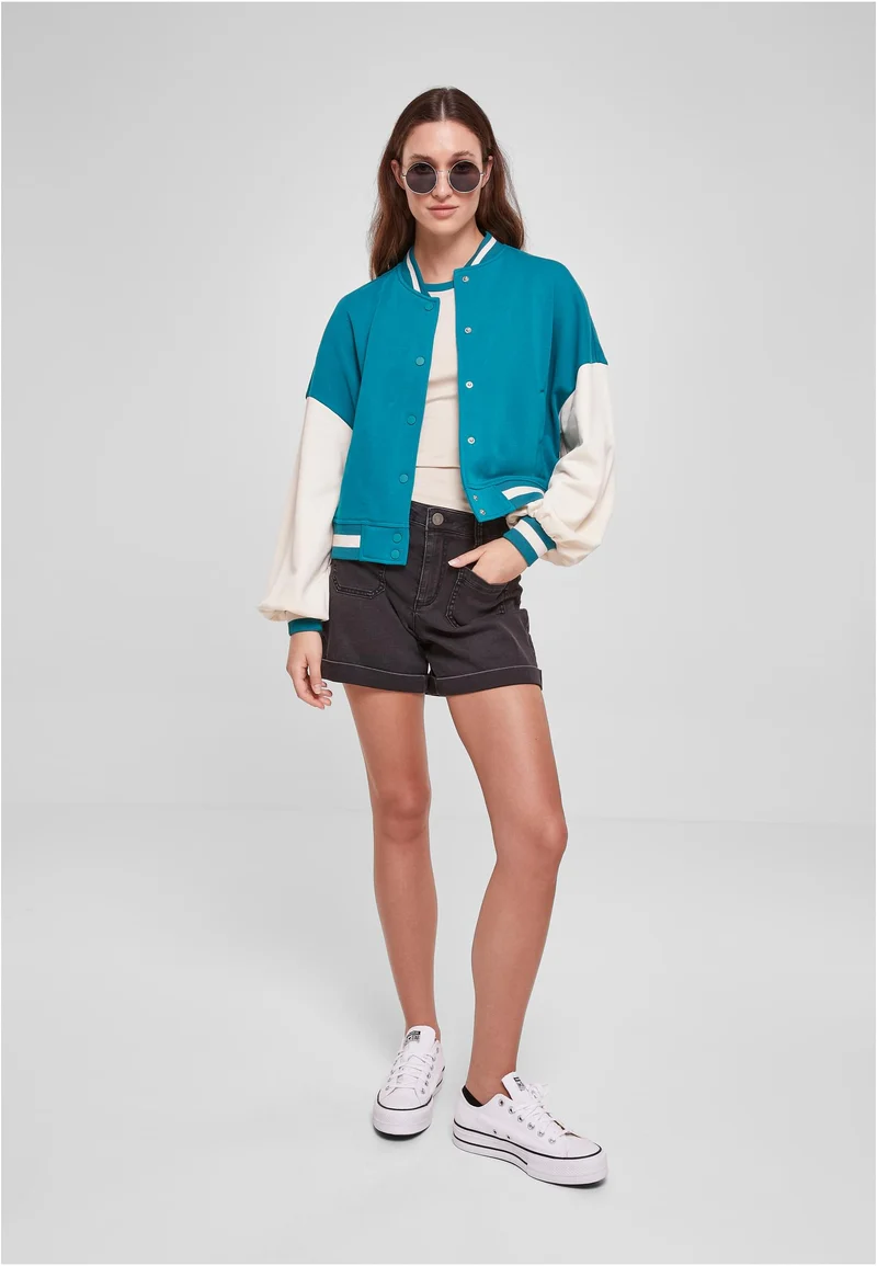UC Oversized 2 Tone College Terry Jacket