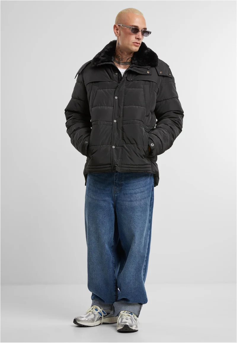 UC Puffer Jacket With Detachable Fur Collar
