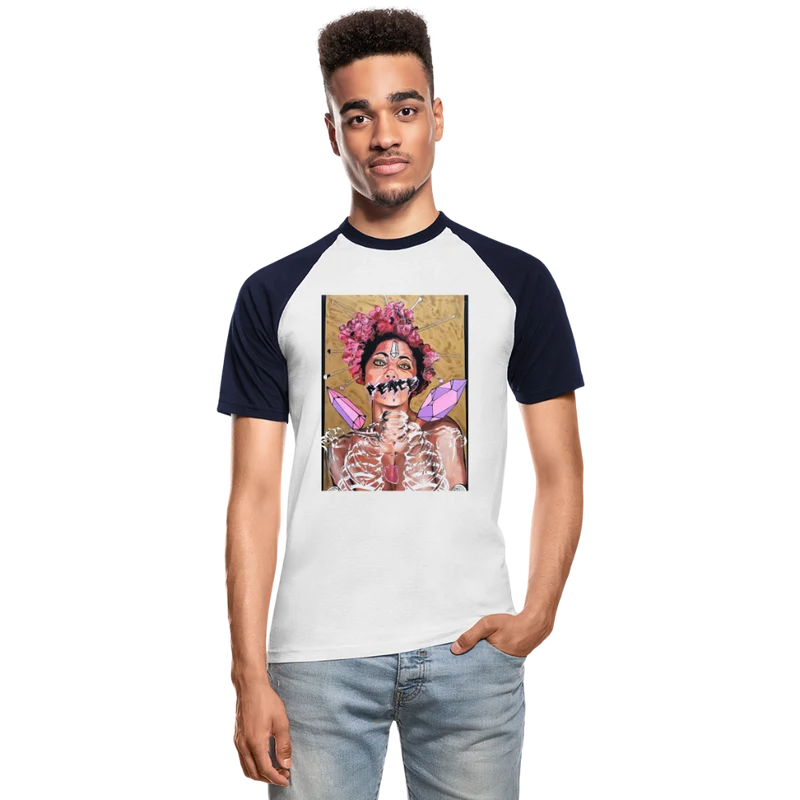 Männer Baseball-T-Shirt Peace