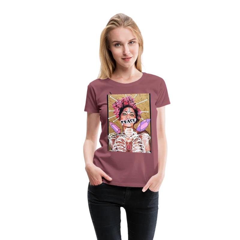 Frauen Premium T-Shirt Peace