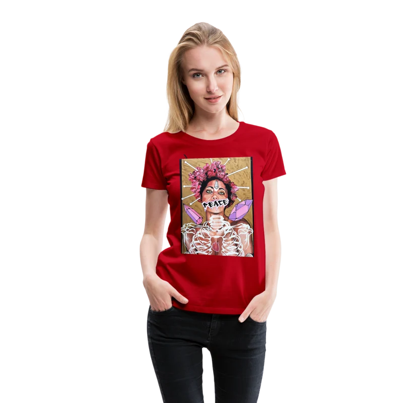 Frauen Premium T-Shirt Peace