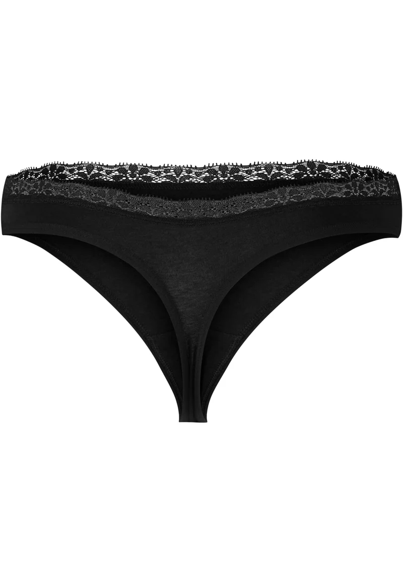 UC Basic Cotton Tanga Lace 5-Pack
