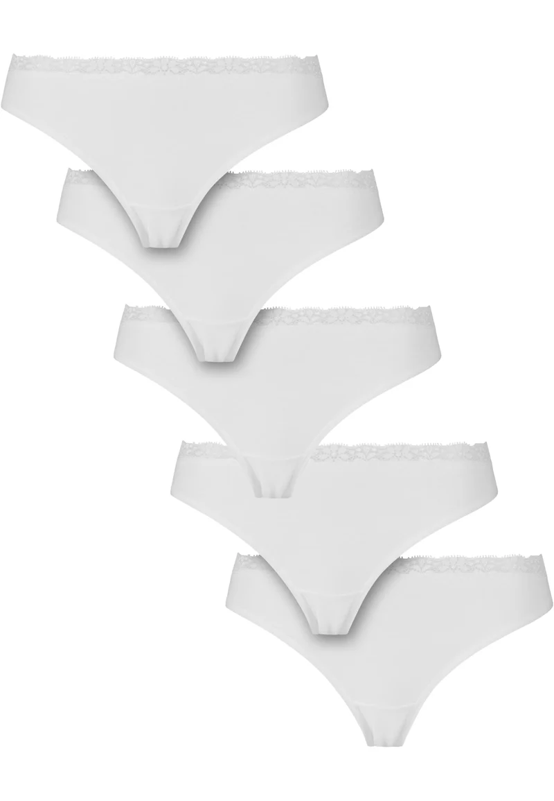 UC Basic Cotton Tanga Lace 5-Pack