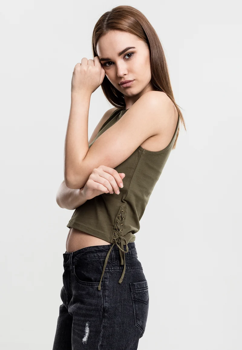 UC Lace Up Cropped Top