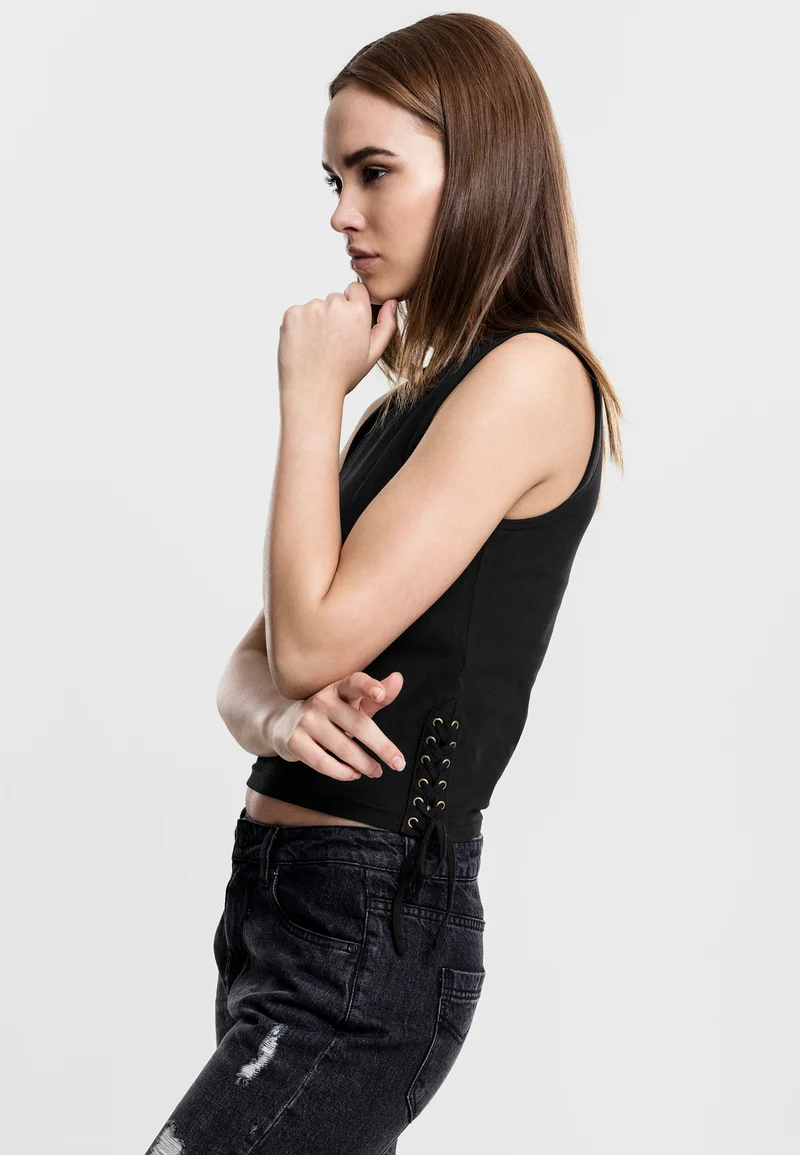 UC Lace Up Cropped Top