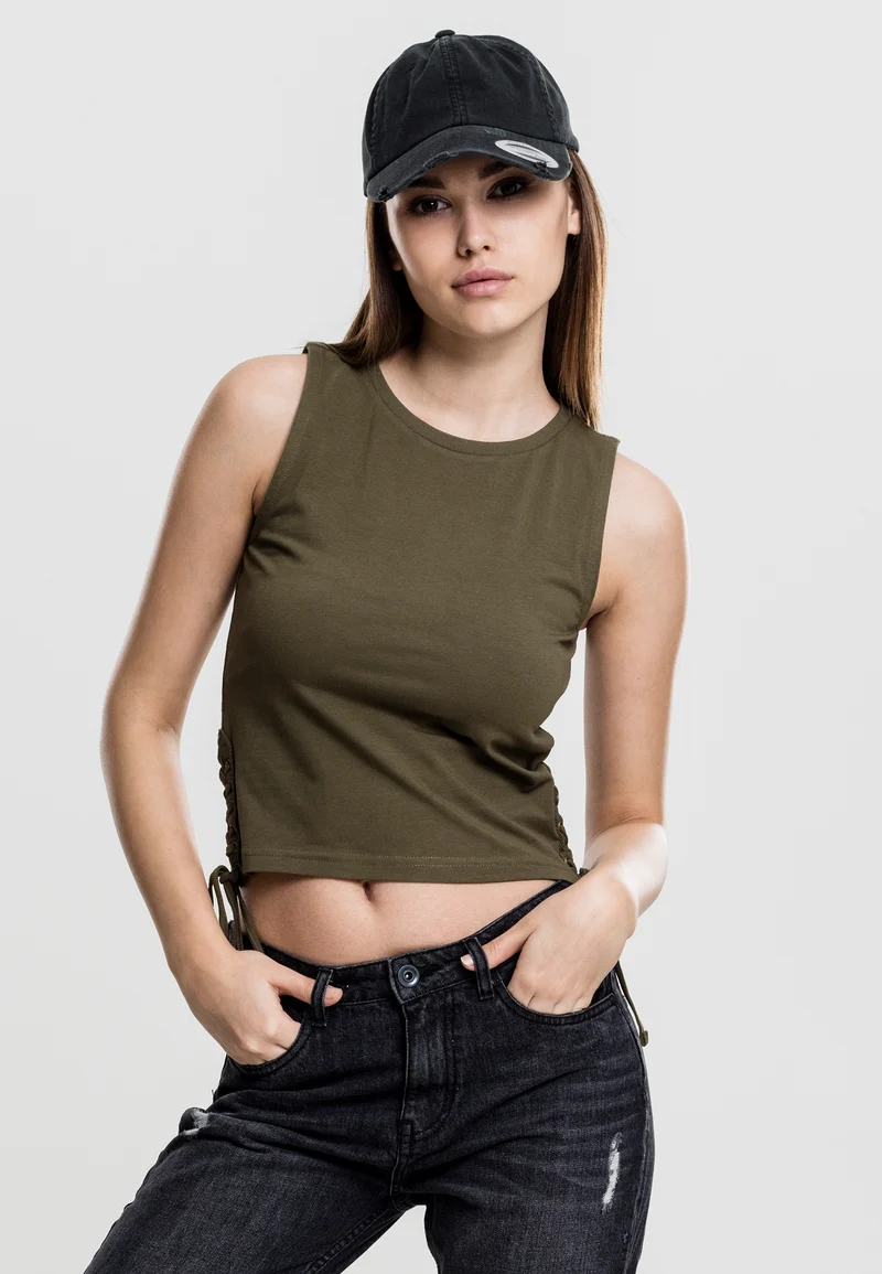 UC Lace Up Cropped Top