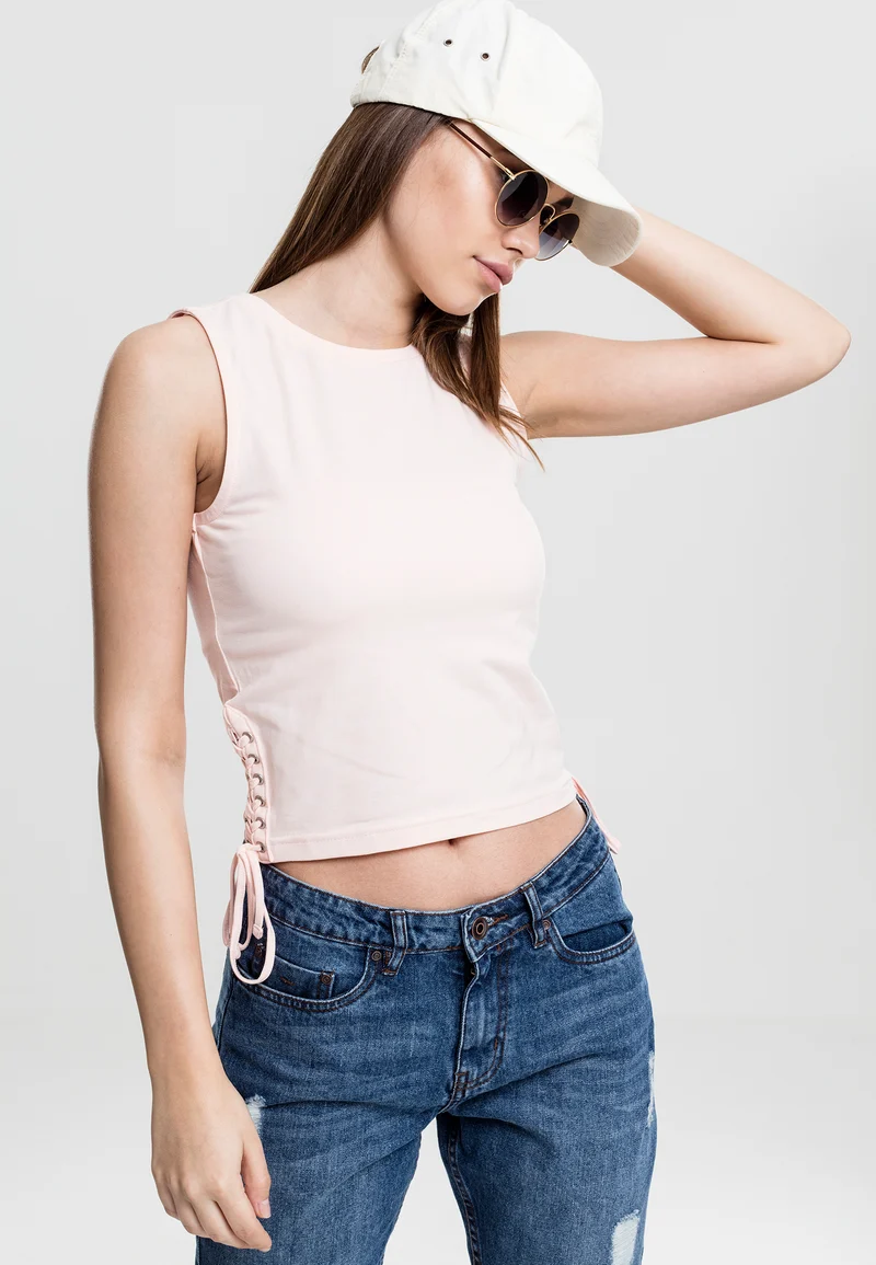 UC Lace Up Cropped Top