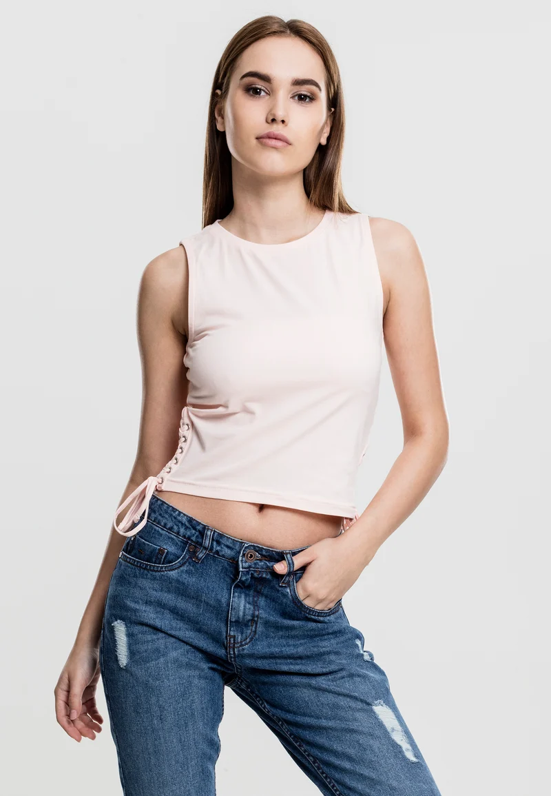 UC Lace Up Cropped Top