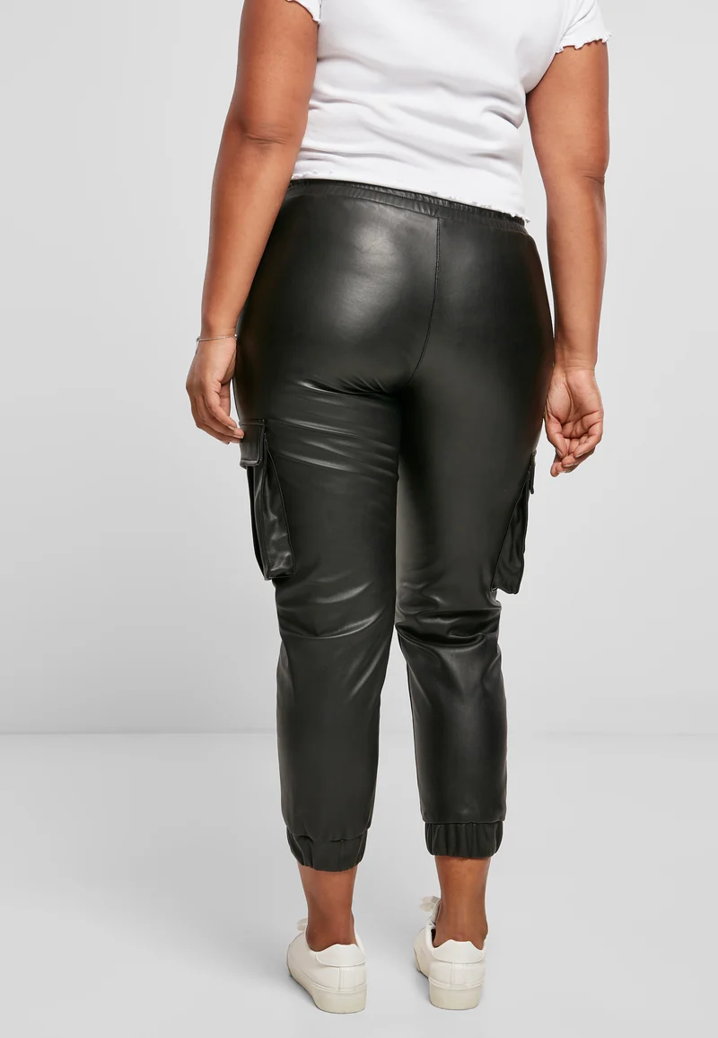 UC Faux Leather Cargo Pants